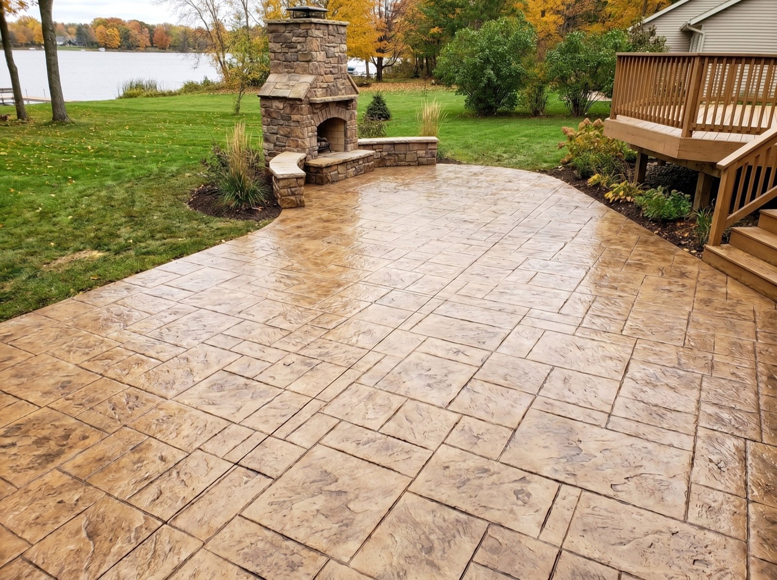 Stamped Concrete Patios in Michigan project photo 3
